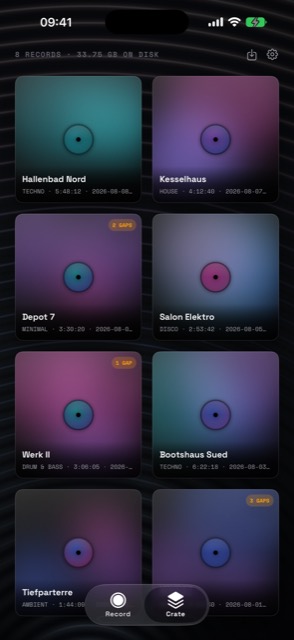 The Crate on iPhone